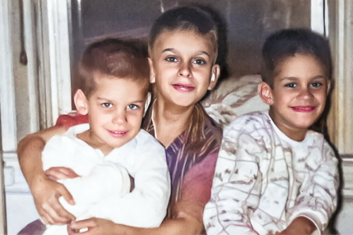 Stu, Stan, Alan, October, 1958, 53rd Street, Brooklyn, NY