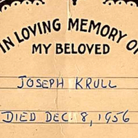 Yahrzeit Joe Krull