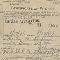 Manny Work Certificate 846