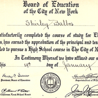 Shirley 1937 Elementary Graduation