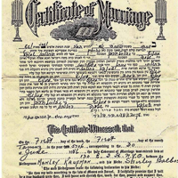 Shirley Manny Marriage License