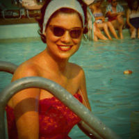 Sandi 1950s by the Pool